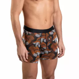 LHKBM306NGFX Pánské prádlo LOÏC HENRY GRAPHIC MODAL/ELASTAN BOXER FOX