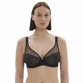 SP12X319088GBK Podprsenka SIMONE PÉRÈLE DELICE PLUNGE FULLCUP BRA GEM BLACK