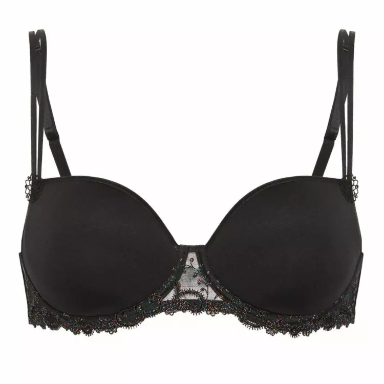 SP12X343088GBK Podprsenka SIMONE PÉRÈLE DELICE 3D SPACER MOULDED PADDED BRA GEM BLACK