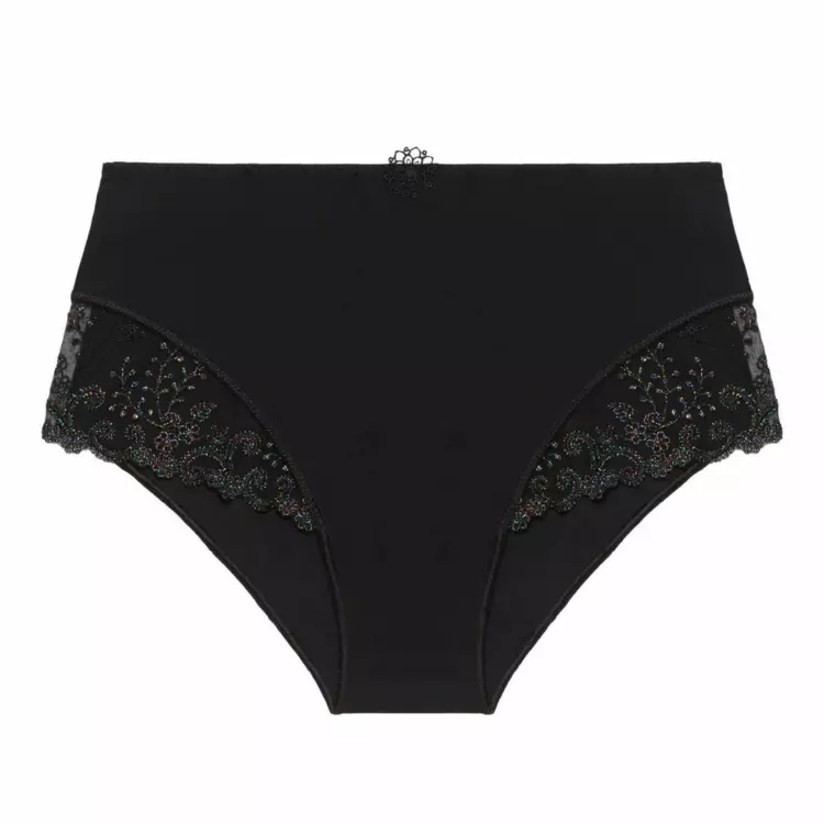 SP12X770088GBK Kalhotky SIMONE PÉRÈLE DELICE CULOTTE RETRO BRIEF GEM BLACK