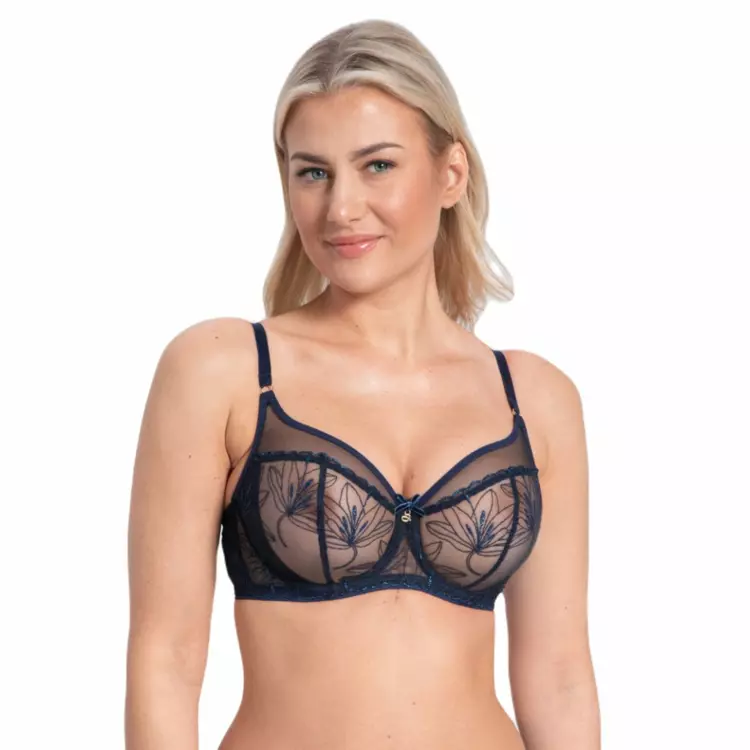 SAHARRIA143NAY Podprsenka SAMANTA HARRIET A143 SOFT HIGH APEX BRA NAVY