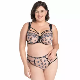 SALAYLA910TAE Podprsenka SAMANTA LAYLA A910 SOFT FULL CUP SIDE SUPPORT BRA TANZANITE