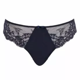 PA9399MSN Kalhotky PANACHE ANA THONG MIDNIGHT SEQUIN