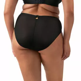 EL302653ALM Kalhotky ELOMI TEAGAN HIGH LEG BRIEF BLACK/ALMOND