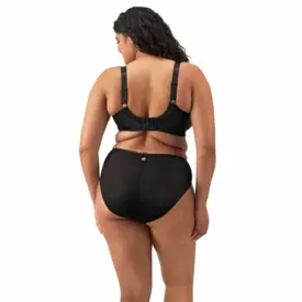 EL302653ALM Kalhotky ELOMI TEAGAN HIGH LEG BRIEF BLACK/ALMOND