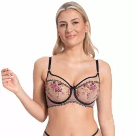 SARAMOA143BLK Podprsenka SAMANTA RAMONA A143 SOFT HIGH APEX BRA BLACK