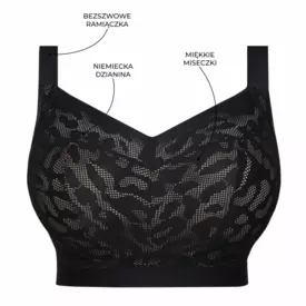 SAALEXA530 Podprsenka SAMANTA ALEX SOFT FULL CUP WIRELESS BRA BLACK