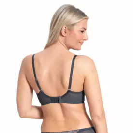 SAELIZAA143GRE Podprsenka SAMANTA ELIZA A143 SOFT HIGH APEX BRA GRAPHITE