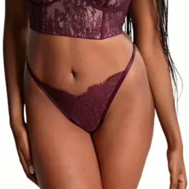 PA10989MUY Kalhotky PANACHE CARMEN THONG MULBERRY