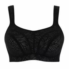 PS5021cBCK Podprsenka PANACHE SPORTS POWER WIRED BRA BLACK/CHALK