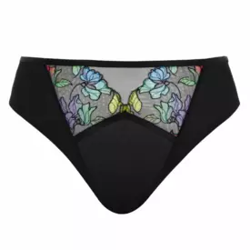 SC10912aBLK Kalhotky SCULPTRESSE EDEN HIGH LEG BRIEF BLACK