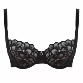 PA10761BLE Podprsenka PANACHE ALLURE BALCONY BRA BLACK/LATTE