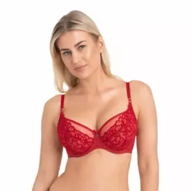 SAEMMAA123CRN Podprsenka SAMANTA EMMA A123 SOFT BALCONY BRA CRIMSON