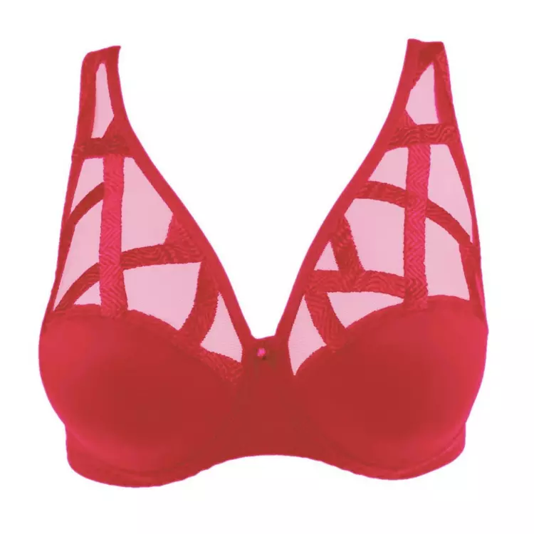 LB47111RAL Podprsenka LOUISA BRACQ SÉRIE FULL CUP BRA ROUGE À LEVRES