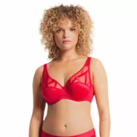 LB47111RAL Podprsenka LOUISA BRACQ SÉRIE FULL CUP BRA ROUGE À LEVRES