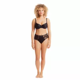 LB47150NOR Kalhotky LOUISA BRACQ SÉRIE FULL BRIEF NOIR