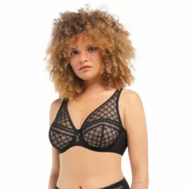 LB48511NOR Podprsenka LOUISA BRACQ PACO FLOULARD BRA NOIR