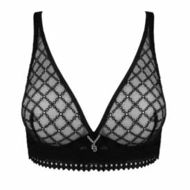 LB48507NOR Podprsenka LOUISA BRACQ PACO BRALETTE NOIR