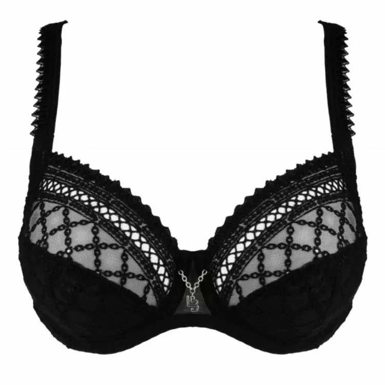 LB48501NOR Podprsenka LOUISA BRACQ PACO FULL CUP BRA NOIR