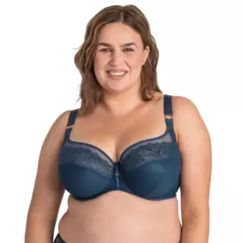 Podprsenka SAMANTA HARMONY A910 SOFT FULL CUP SIDE SUPPORT BRA INDIGO