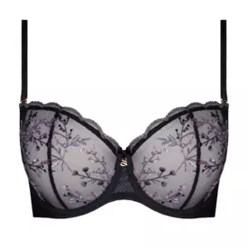 Podprsenka SAMANTA JUNO A142 SOFT HALF CUP BRA BLACK