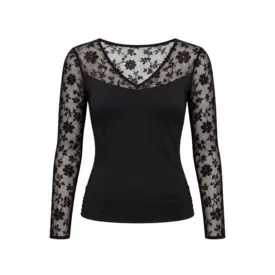 Tričko AVET 77111 TOP DLOUHÝ RUKÁV BLACK